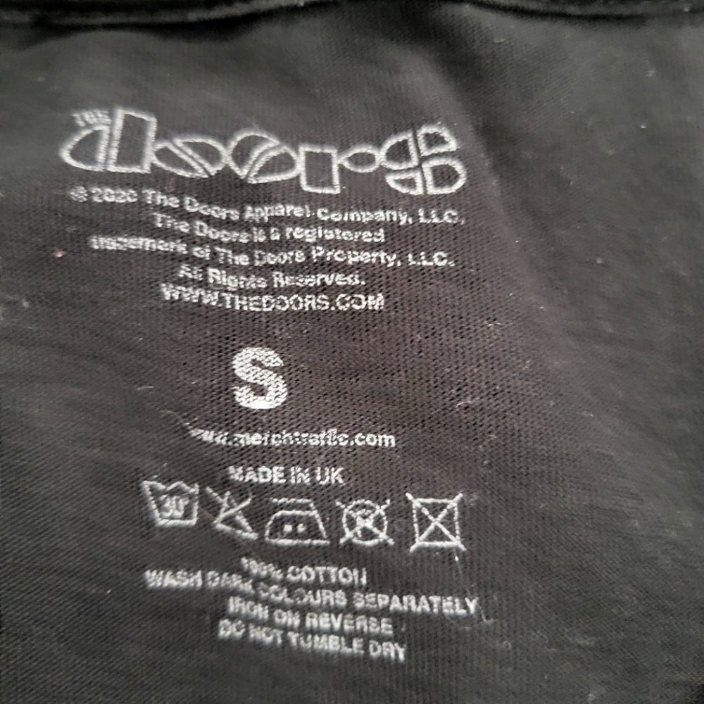 The Doors Black Graphic Print Oversized Band T-Shirt - Picture 4 of 4